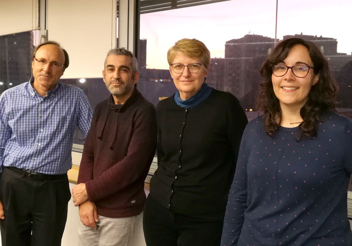 (De derecha a izquierda). Llúcia González, Marisa Rebagliato (profesora titular Universitat Jaume I), Mario Murcia (Conselleria de Sanitat y CIBERESP) y Ferran Ballester.